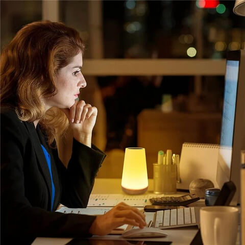 Multicolored Lamp with Remote Control