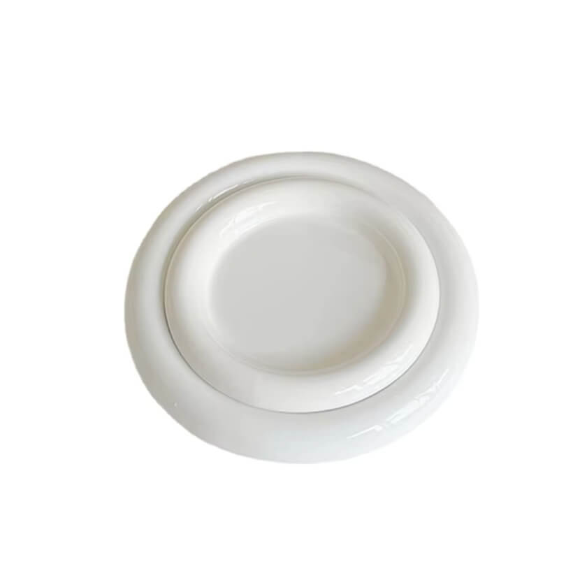 Puffy Edge Porcelain Plate