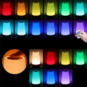 Multicolored Lamp with Remote Control